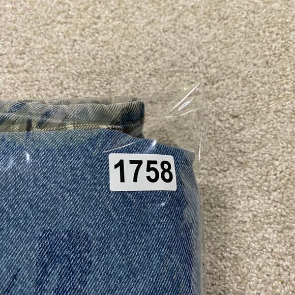 Carhartt Jeans Mens 34x32* Blue Flannel Lined Denim Straight Utility Workwear - Picture 11 of 11